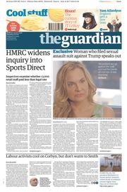 The Guardian (UK) Newspaper Front Page for 21 July 2016