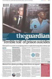 The Guardian (UK) Newspaper Front Page for 22 October 2014