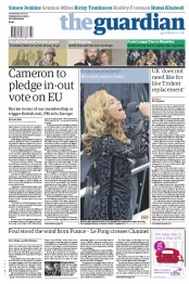 The Guardian (UK) Newspaper Front Page for 23 January 2013