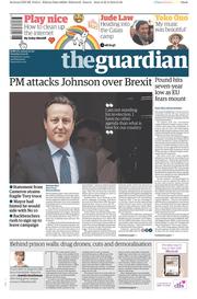 The Guardian (UK) Newspaper Front Page for 23 February 2016