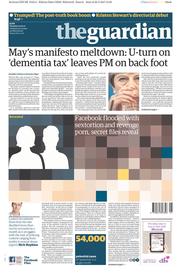 The Guardian (UK) Newspaper Front Page for 23 May 2017