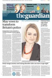 The Guardian (UK) Newspaper Front Page for 23 July 2015