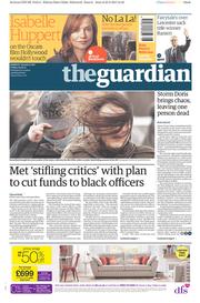 The Guardian (UK) Newspaper Front Page for 24 February 2017