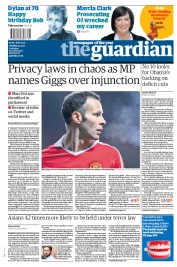 The Guardian (UK) Newspaper Front Page for 24 May 2011