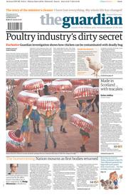 The Guardian Newspaper Front Page (UK) for 24 July 2014