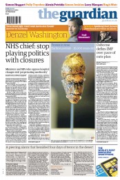 The Guardian (UK) Newspaper Front Page for 25 January 2013