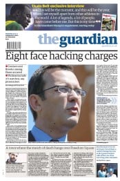 The Guardian Newspaper Front Page (UK) for 25 July 2012