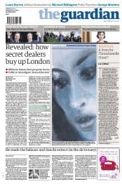 The Guardian Newspaper Front Page (UK) for 27 November 2012