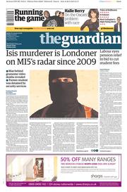 The Guardian (UK) Newspaper Front Page for 27 February 2015