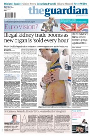 The Guardian (UK) Newspaper Front Page for 28 May 2012