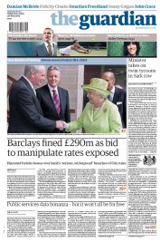 The Guardian (UK) Newspaper Front Page for 28 June 2012