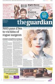 The Guardian (UK) Newspaper Front Page for 29 April 2017