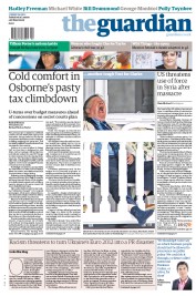 The Guardian (UK) Newspaper Front Page for 29 May 2012