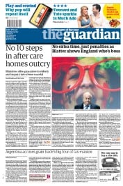 The Guardian (UK) Newspaper Front Page for 2 June 2011