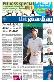 The Guardian Newspaper Front Page (UK) for 2 July 2011