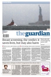 The Guardian (UK) Newspaper Front Page for 30 October 2012