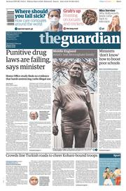 The Guardian Newspaper Front Page (UK) for 30 October 2014