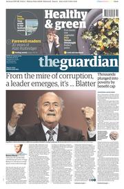 The Guardian Newspaper Front Page (UK) for 30 May 2015