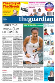 The Guardian (UK) Newspaper Front Page for 30 June 2012