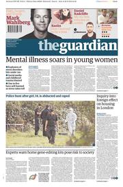 The Guardian (UK) Newspaper Front Page for 30 September 2016