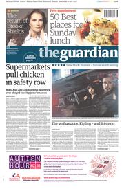 The Guardian (UK) Newspaper Front Page for 30 September 2017