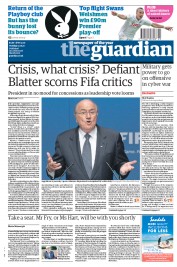 The Guardian Newspaper Front Page (UK) for 31 May 2011