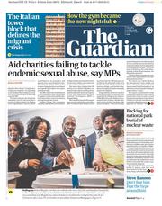 The Guardian (UK) Newspaper Front Page for 31 July 2018