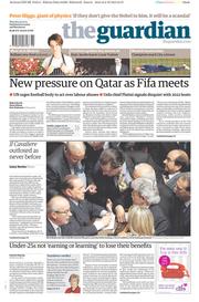 The Guardian (UK) Newspaper Front Page for 3 October 2013