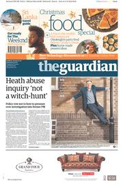 The Guardian (UK) Newspaper Front Page for 3 December 2016