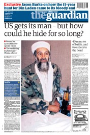 The Guardian (UK) Newspaper Front Page for 3 May 2011