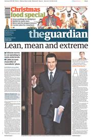 The Guardian (UK) Newspaper Front Page for 4 December 2014