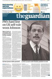 The Guardian (UK) Newspaper Front Page for 4 February 2016