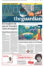 The Guardian (UK) Newspaper Front Page for 4 February 2017