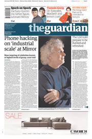 The Guardian Newspaper Front Page (UK) for 4 March 2015