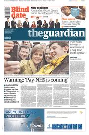 The Guardian (UK) Newspaper Front Page for 4 April 2015