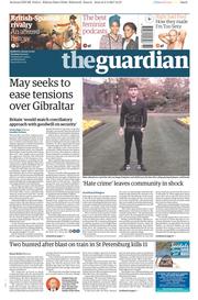 The Guardian (UK) Newspaper Front Page for 4 April 2017