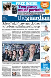 The Guardian (UK) Newspaper Front Page for 4 June 2011