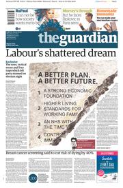 The Guardian (UK) Newspaper Front Page for 4 June 2015