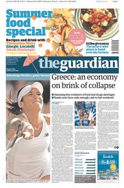 The Guardian (UK) Newspaper Front Page for 4 July 2015