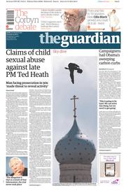 The Guardian Newspaper Front Page (UK) for 4 August 2015