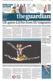 The Guardian (UK) Newspaper Front Page for 5 November 2014