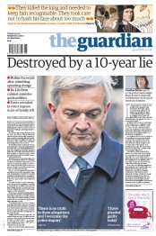 The Guardian Newspaper Front Page (UK) for 5 February 2013