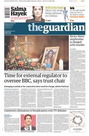 The Guardian (UK) Newspaper Front Page for 5 March 2015
