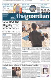 The Guardian (UK) Newspaper Front Page for 5 April 2017