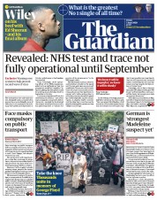 The Guardian (UK) Newspaper Front Page for 5 June 2020