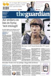 The Guardian (UK) Newspaper Front Page for 6 October 2014