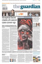 The Guardian (UK) Newspaper Front Page for 6 November 2013