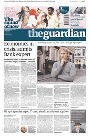 The Guardian (UK) Newspaper Front Page for 6 January 2017