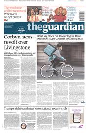 The Guardian (UK) Newspaper Front Page for 6 April 2017
