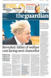 The Guardian (UK) Newspaper Front Page for 6 May 2015